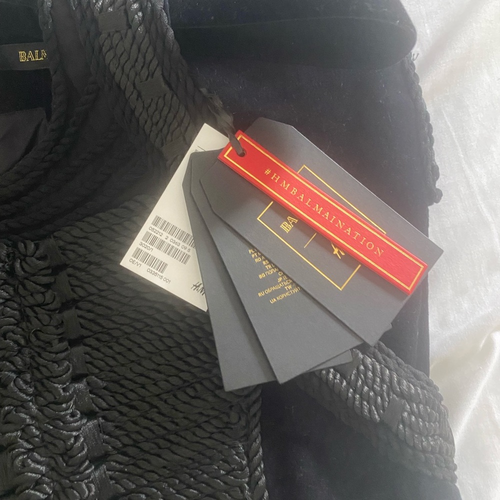 Balmain x H&M rope dress NWT